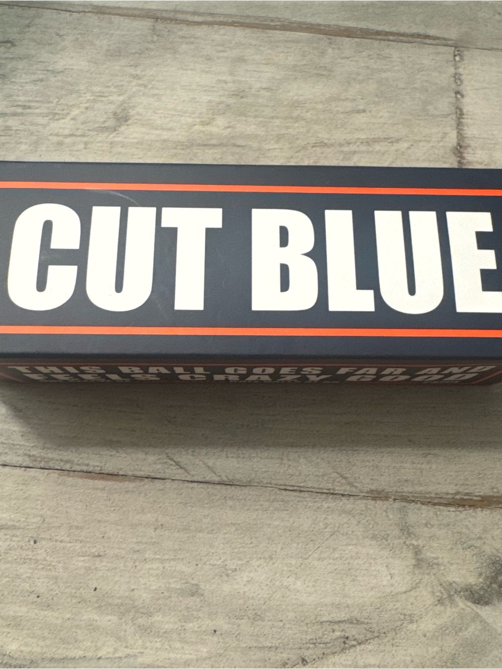 Cut Blue Golf Balls 4 Piece Urethane New In Box Open